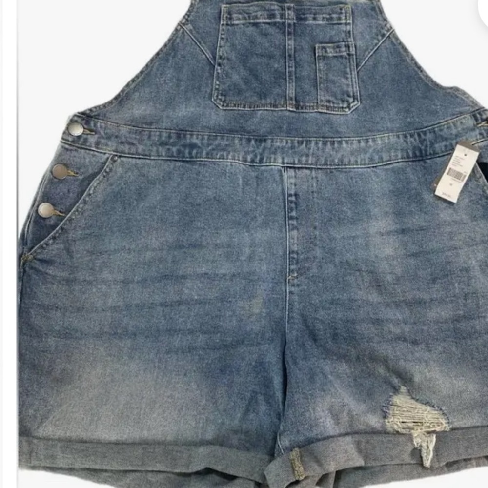 Lane Bryant Blue Denim Overalls